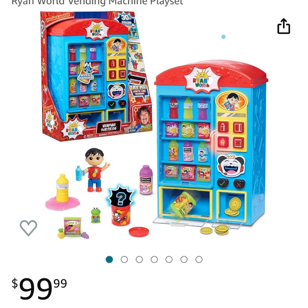 Ryan’s world vending toy